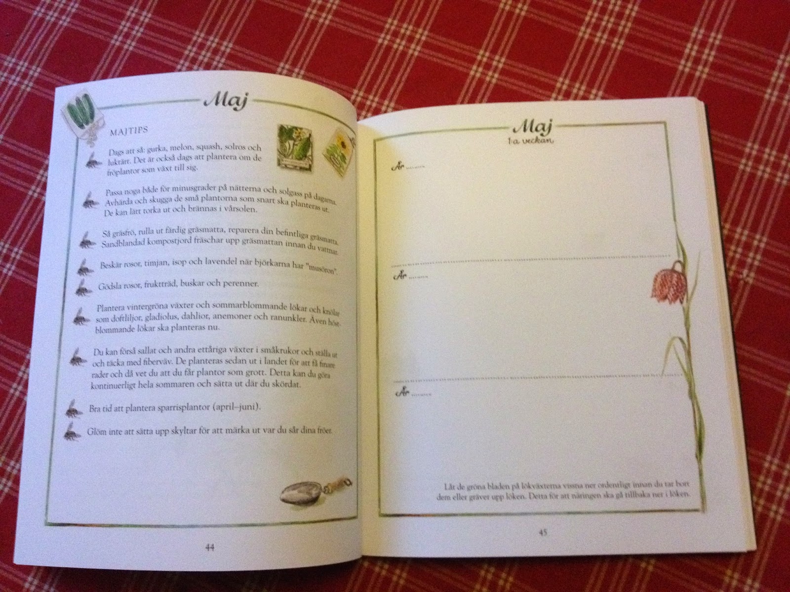Trädgårdsdesign made by Petra Äntligen en Trädgårdskalender som jag