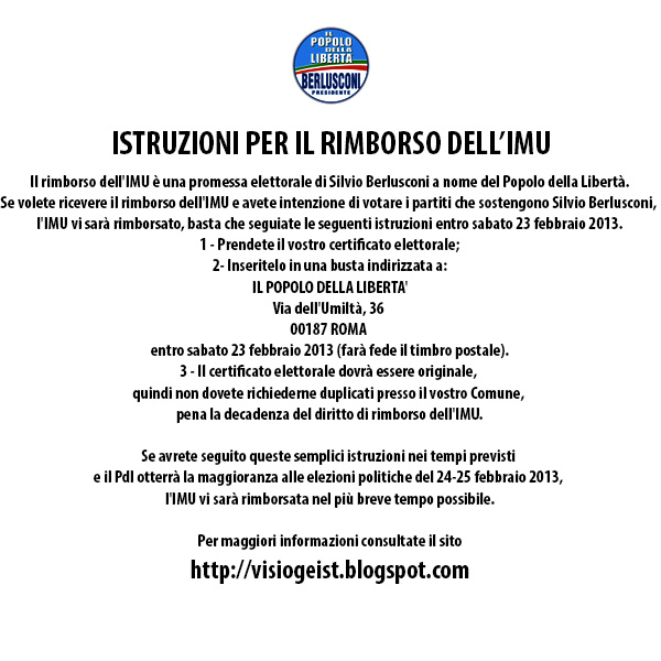 Istruzioni Rimborso IMU PDL