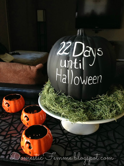 Easy DIY Halloween Crafts #Decorations #Ideas #Cheap #Projects #Tutorials #Tutorial #Less #Indoor #Countdown #Days #Until #Fangs #Fanged #Vampire #Plastic #Teeth #Chalkboard #Paint #Glitter #Candle #Holders #Pumpkin #Pumpkins #Spiders #Spider #Fridge #Refrigerator #Magnet #Magnets #Ring #Rings