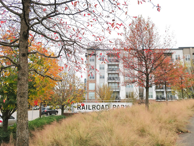 Railroad Park in November. Birmingham, Alabama, November 2020.