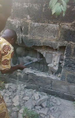 2 Photos: 12 year old boy buried in wall rescued in Ondo