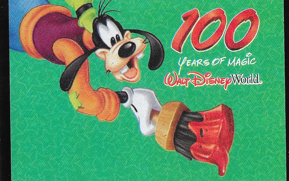 100 Years of Magic Walt Disney World Ticket Goofy
