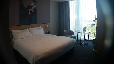 Our room. King size bed and great view.