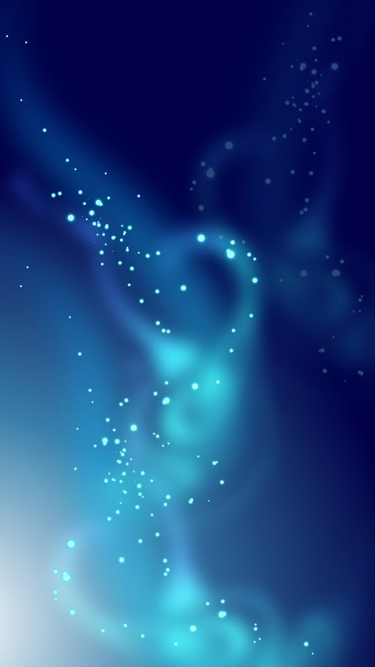 Playful Blue Lights  Galaxy Note HD Wallpaper