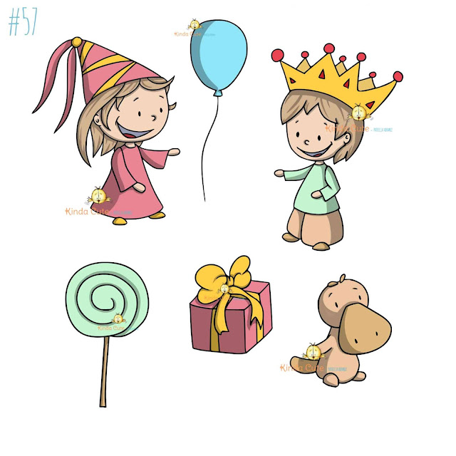 Birthday friends digital stamp