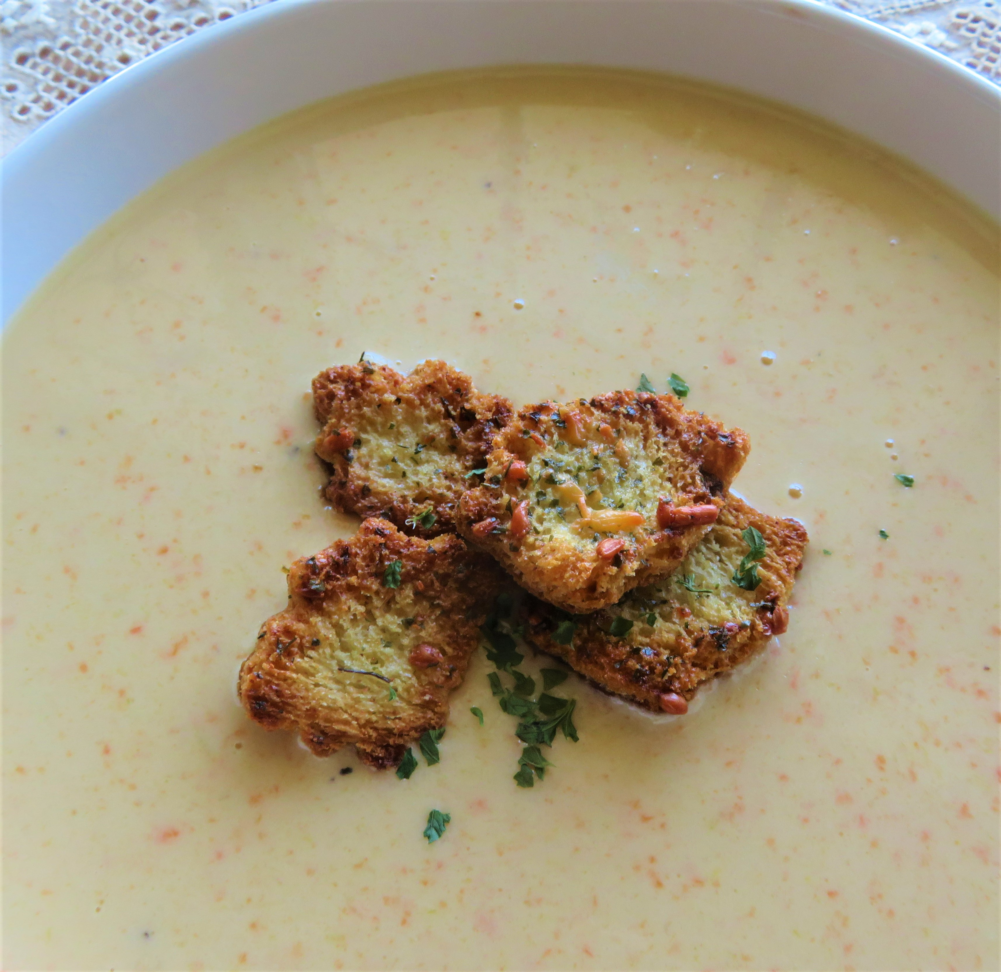 Garlic & White Cheddar Bisque The English Kitchen