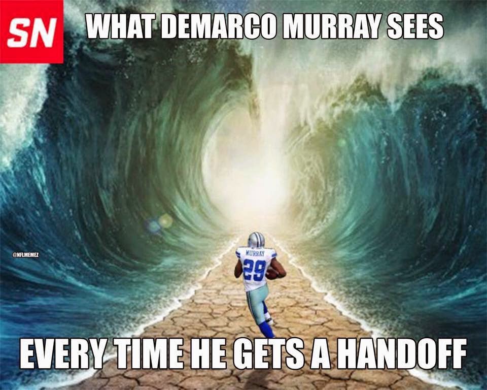 what demarco murray sees every time he gets a handoff