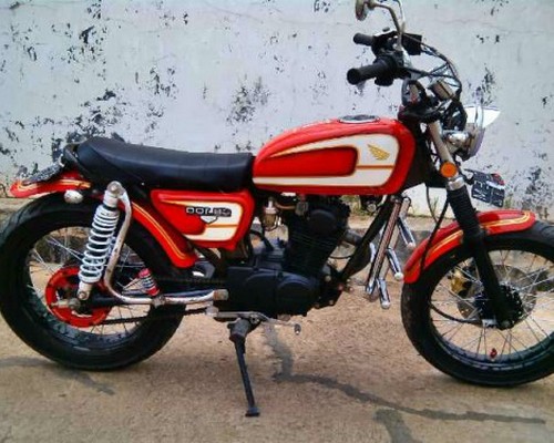 88 Gambar modifikasi motor  cb 100 150 chopper klasik ala 