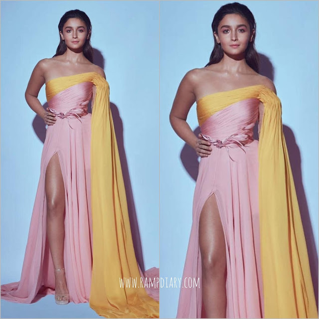 Alia Bhatt Wears Georges Hobeika for Filmfare 2020