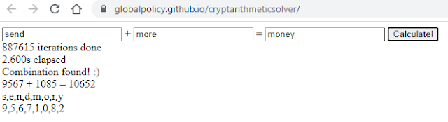 CodeWorth: CryptArithmetic solver