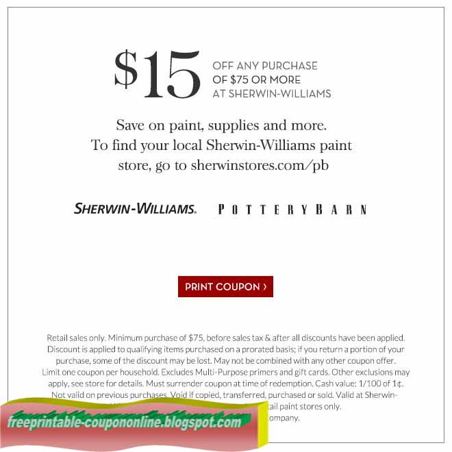 Printable Coupons 2018: Sherwin Williams Coupons Printable Coupons 2018: Sherwin Williams Coupons