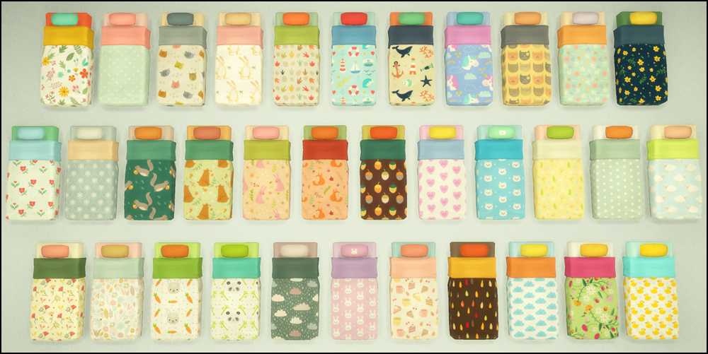 My Sims 4 Blog Toddler Mattress Recolors by Martine