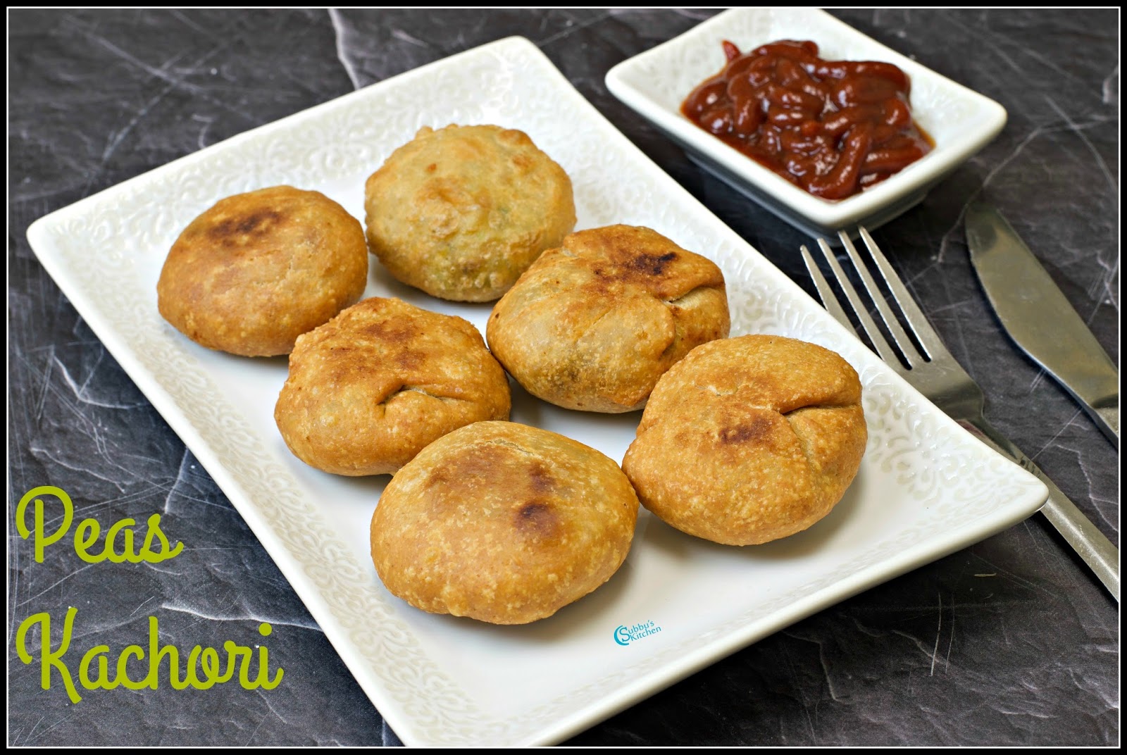 Matar Kachori Recipe Green Peas Kachori Recipe Subbus Kitchen