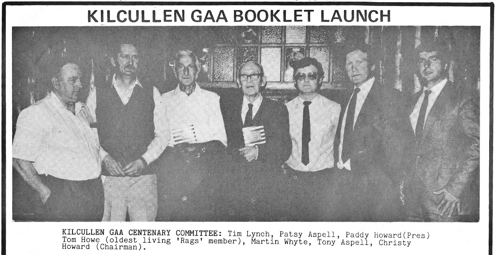 Kilcullen Diary Looking Back Kilcullen GAA booklet launch