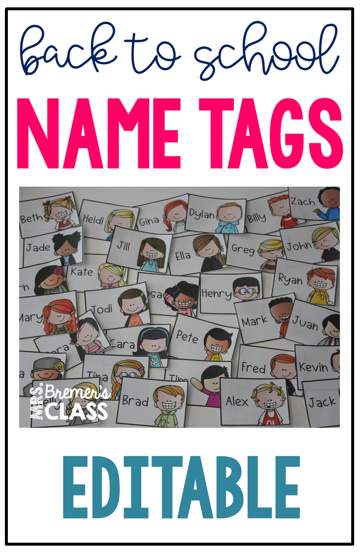 Mrs Bremer S Class Editable Classroom Name Tags And Labels