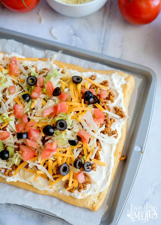 Easy Fiesta Taco Pizza Simple Recipe Ideas