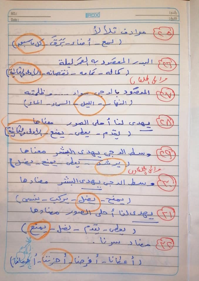 مراجعة  لغة عربية للصف الرابع الإبتدائى ترم ثانى "نص نور القمر" أ/ وائل الحلفاوى  10