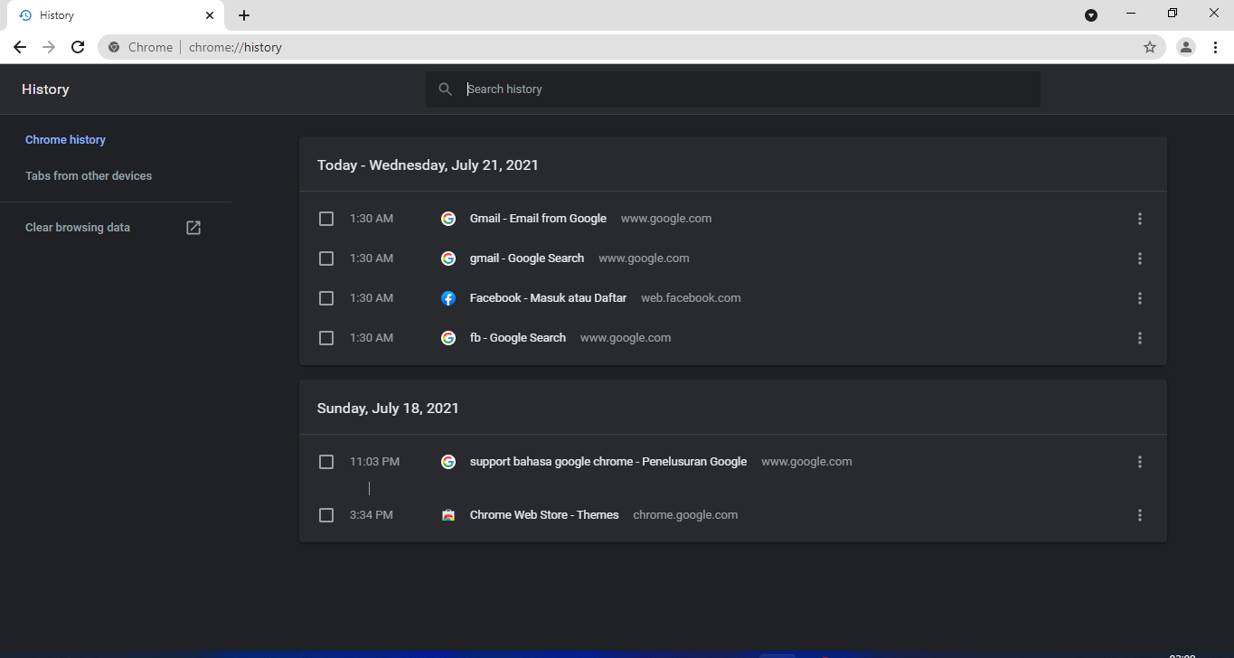 Cara Melihat History Google Chrome di Android dan Laptop