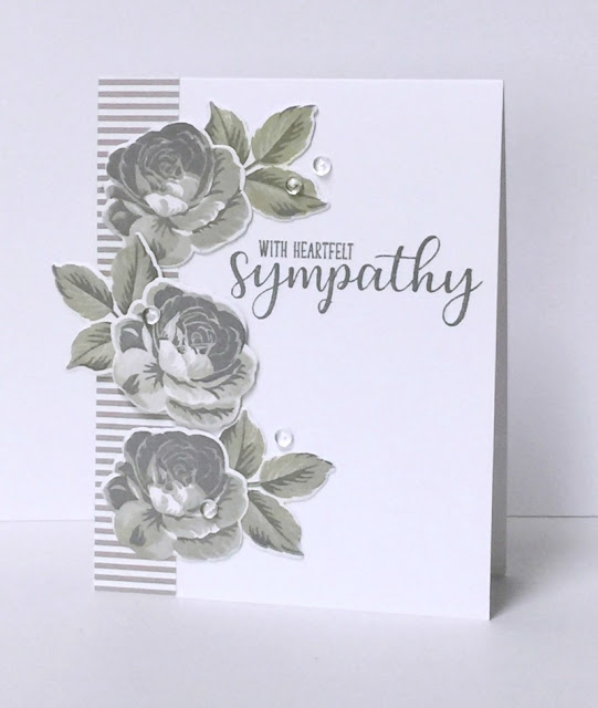 Sunny Studio Stamps: Everything's Rosy Everyday Greetings Sympathy Card by Donna Mikasa