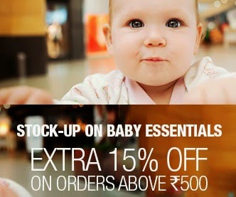 Flat 15% Extra Discount on Purchase of Baby Care Products (Johnson & Johnson / Libero)