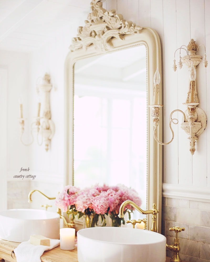 At Home | Pure Romance: Peonies & Carrara in a French Country Cottage