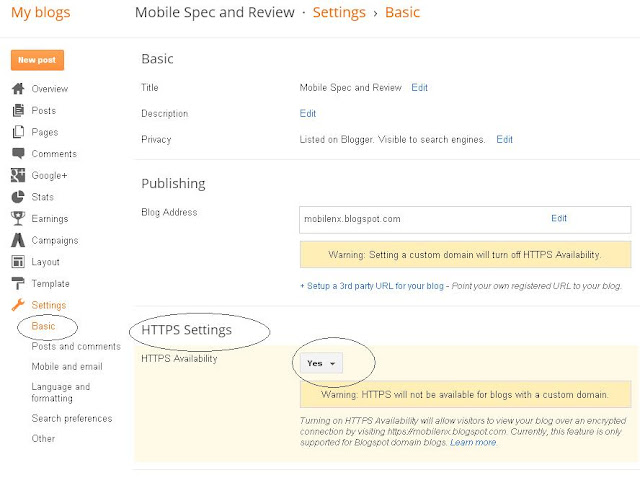 How to Enable SSL  HTTPS on your Blogger Blogspot 