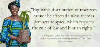 Kenya's Dr. Wangari Maathai was the first African women to receive the Nobel Peace Prize.