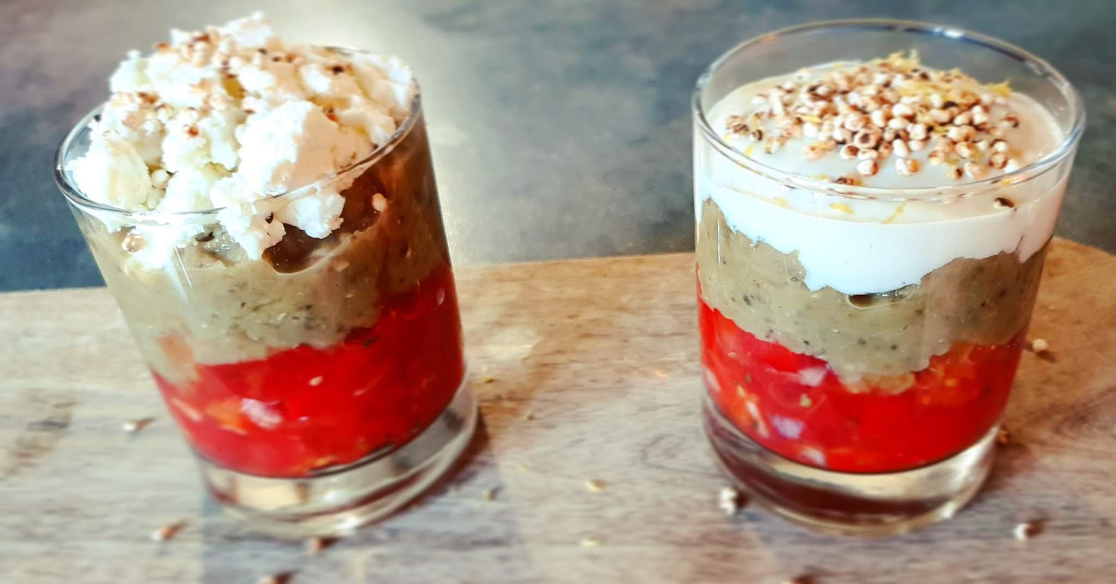 VERRINES TRIO VÉGÉTAL (végétalien-sans gluten-sans lactose) - saveurhealthy