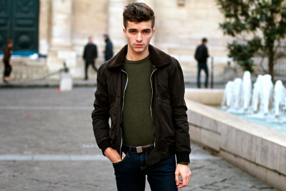 April77_Bomber-American_Vintage_Pull_Jumper-H&M_Jeans-Minelli_boots-Louis_Vuitton_Bracelet-Blog_mode_homme_mensfashion_Paris