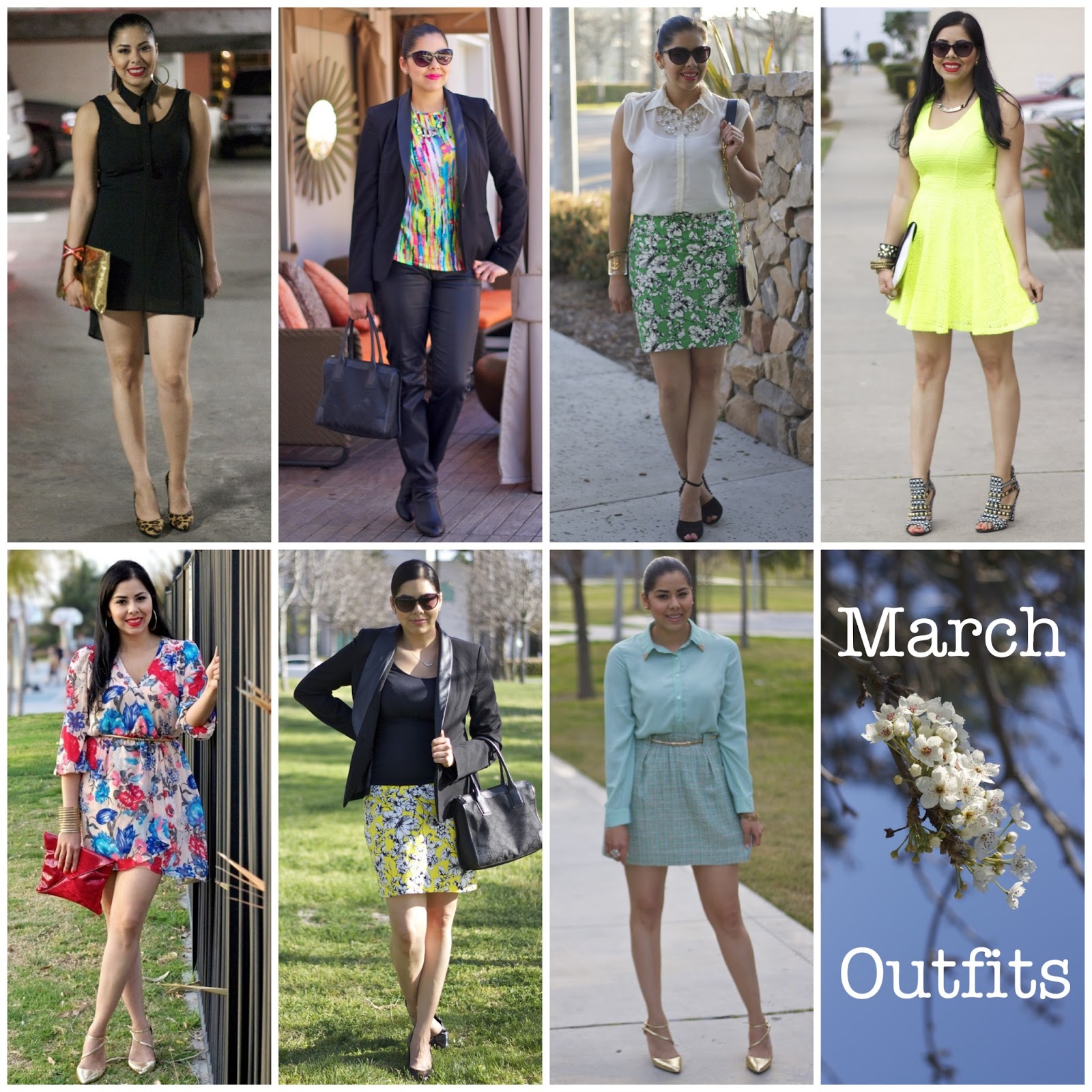 March Outfit Recap