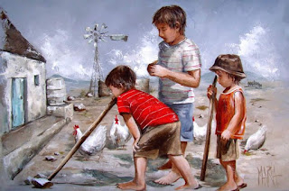pinturas-de-niños-que-irradian-inocencia pinturas-niños-arte-oleo