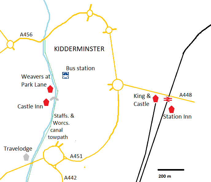 Beer Europe Kidderminster pubs June 2021