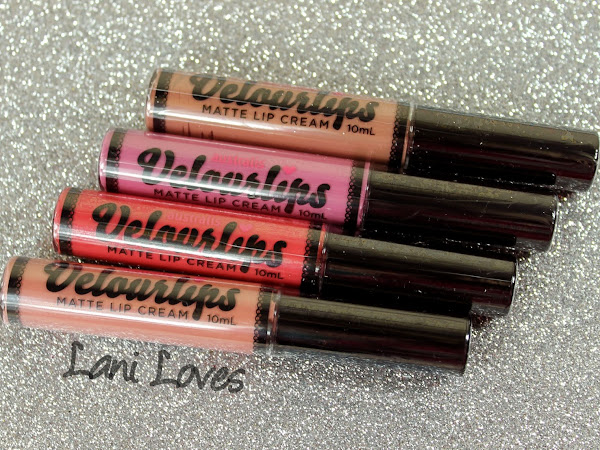 Australis Velourlips Matte Lip Cream - PA-REE, LUN-DUN, MI-A-MEE and HON-O-LOO-LOO Swatches & Review