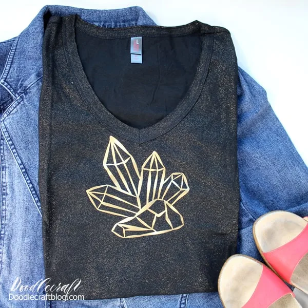 Easy Custom T-Shirt with Cricut Patterned Iron On - The Kingston Home