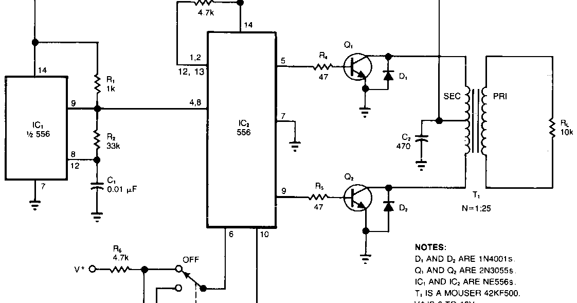 Build a High Voltage Inverter Circuit Diagram ~ Diagram circuit