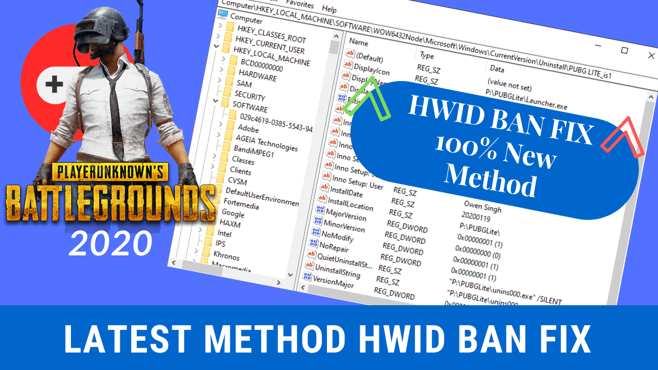 PUBG Lite HWID Ban How to fix HWID Ban Easy Way 2020 Updated Gaming