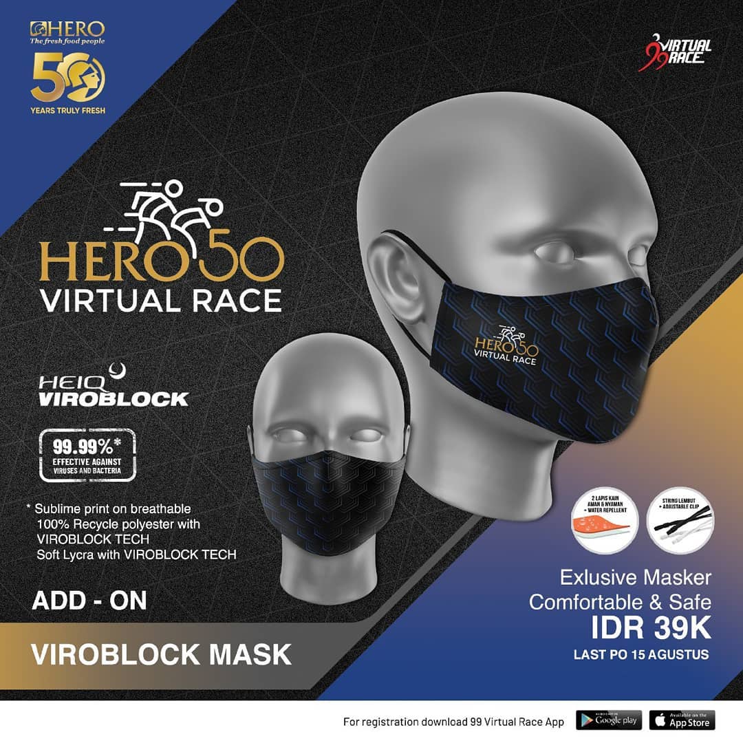 Masker 🔍 Hero 50 Virtual Race • 2021 Masker 😷 Hero 50 Virtual Race • 2021