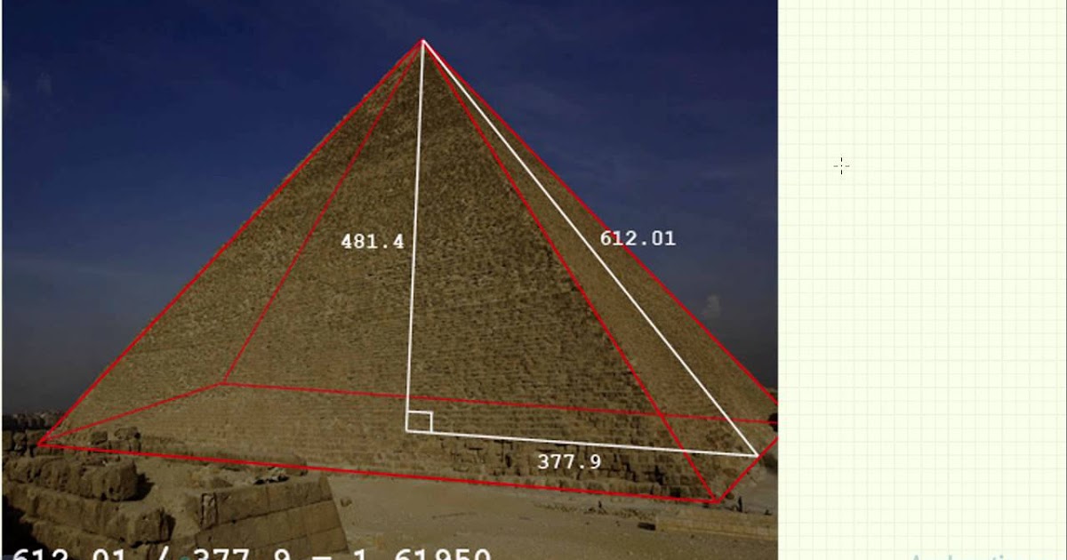 NUESTRAS MATES La proporción aurea en Egipto NUESTRAS MATES La proporción aurea en Egipto