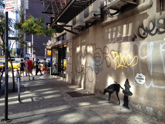 Street Art By Banksy In New York City For "Better Out Than In" - Piece #3 You Complete Me. 2