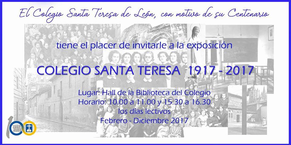 Exposición centenario en León (Colegio Santa Teresa)