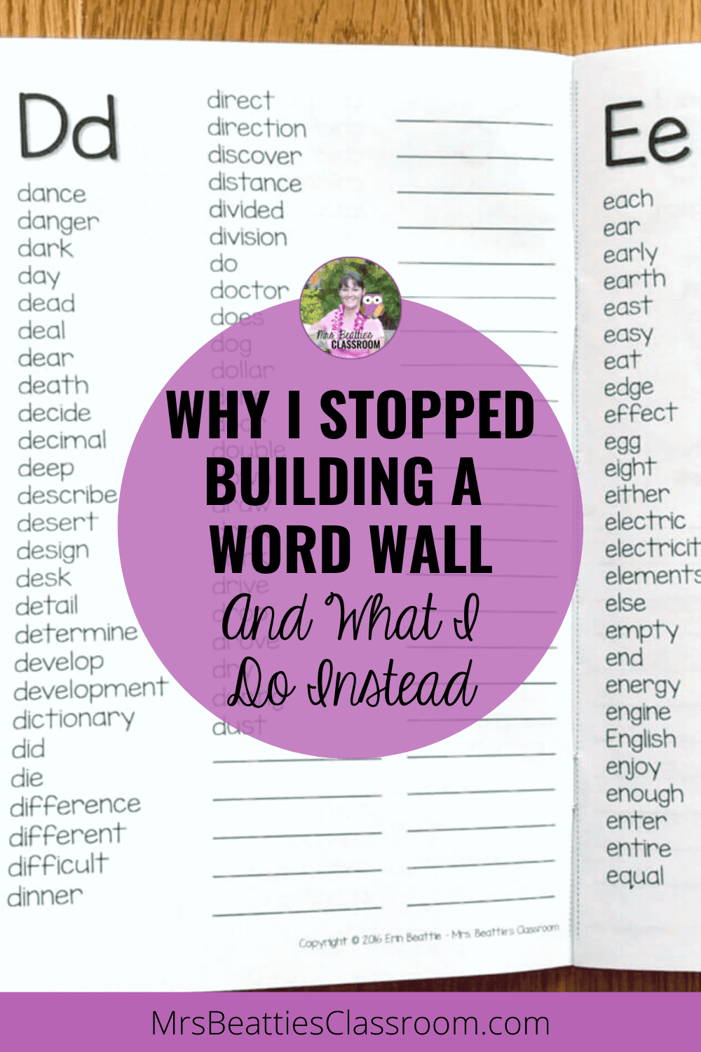 Why I Tore Down My Word Wall & What I've Done Instead - Mrs