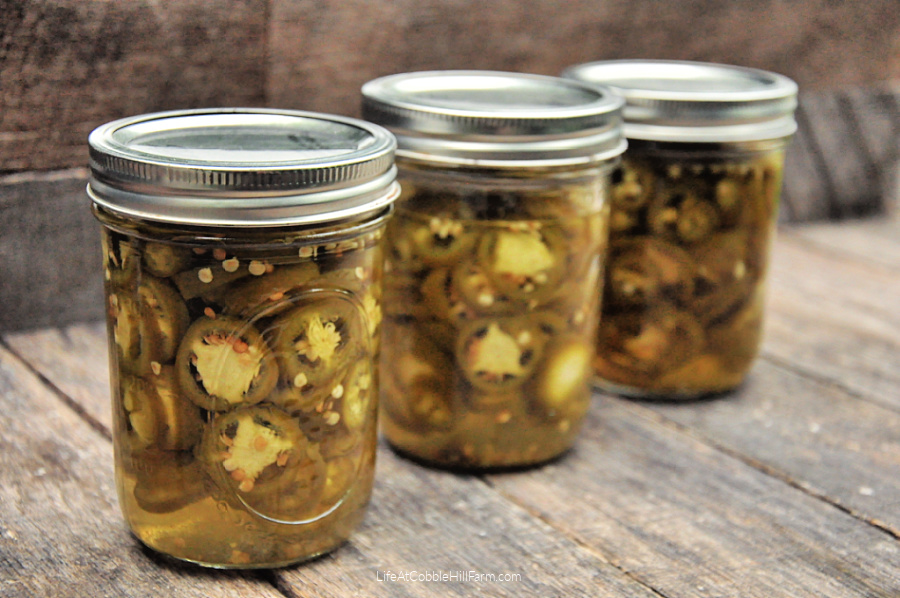 Super Simple Canned Pickled Jalapeno Slices Life At Cobble Hill Farm