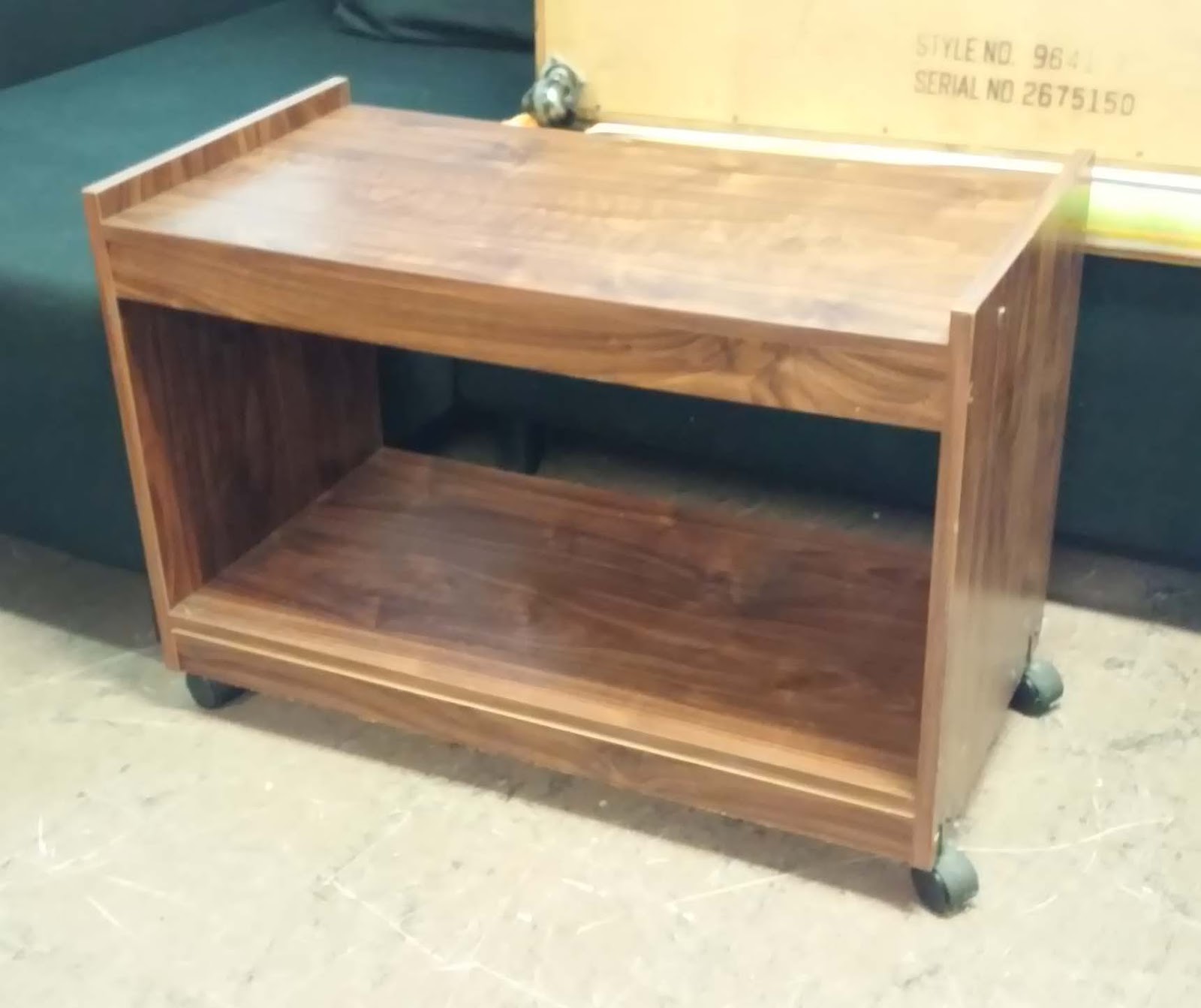 UHURU FURNITURE & COLLECTIBLES SOLD Vintage TV Stand on Wheels 12