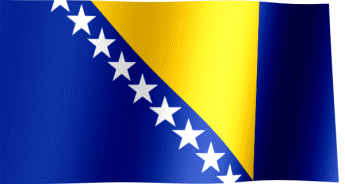 Download Bosnia and Herzegovina Flag GIF | All Waving Flags