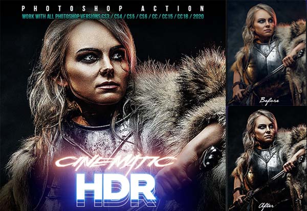 HDR Cinematic Photoshop Actions