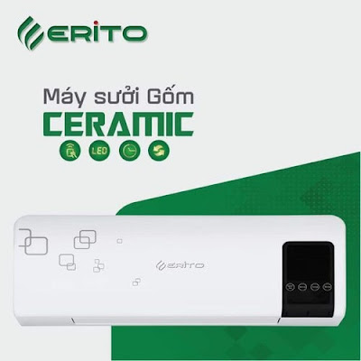 Máy sưởi gốm Erito HCB131R-NV công suất 1300w Máy sưởi gốm Erito HCB131R-NV công suất 1300w