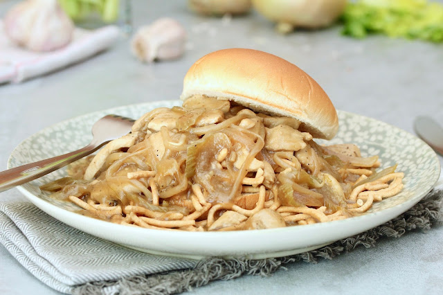 Chicken Chow Mein Sandwich Chicken Chow Mein Sandwich