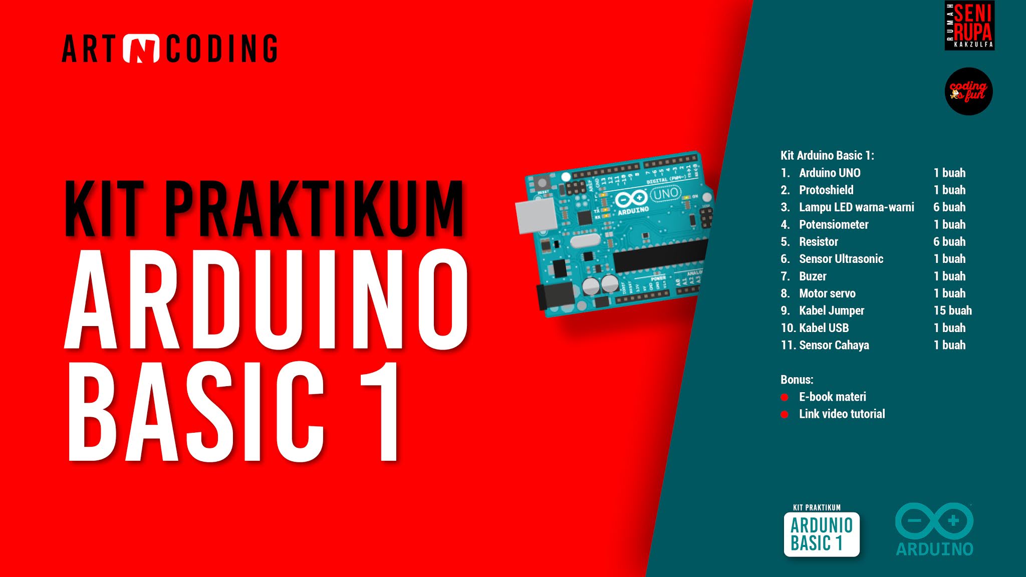 Studio RSRZ Materi Kit Praktikum Arduino Basic 1