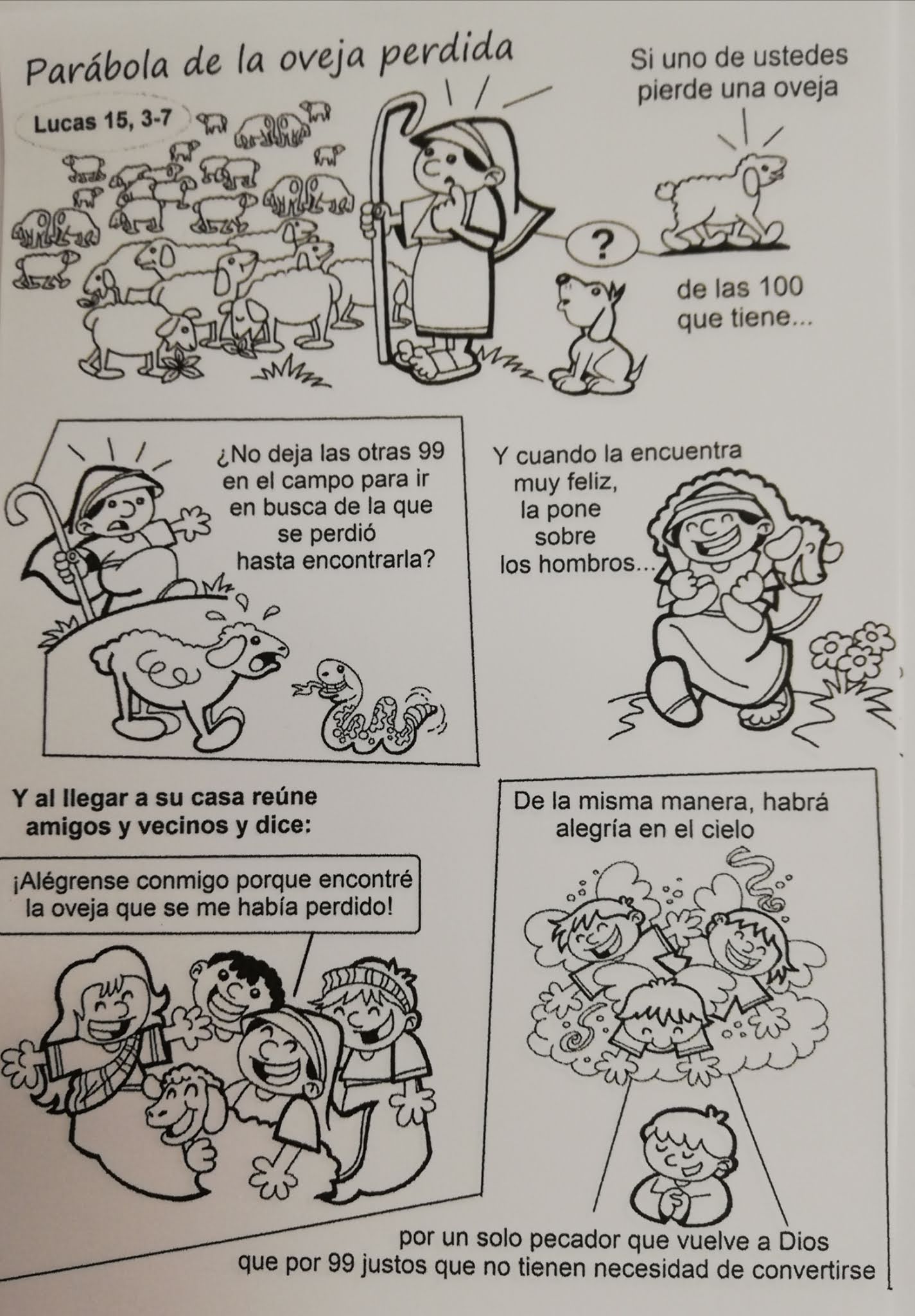 LA SENDA DE RELI PARÁBOLA DE LA OVEJA PERDIDA RECURSOS