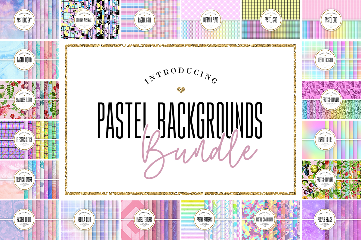 Download 240 Pastel Backgrounds Bundle Yellowimages Mockups
